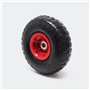 Wiltec Roue complète 4.10/3.50-4 pour Diable – 250 x 85 mm – Avec Chambre à air et Jante – Valve droite – capacité de charge max