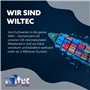 Wiltec Roue complète 4.10/3.50-4 pour Diable – 250 x 85 mm – Avec Chambre à air et Jante – Valve droite – capacité de charge max