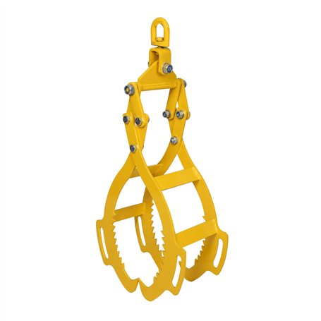 Wiltec Grappin forestier pour Troncs – Ouverture max. 600 mm – Force max. 800 kg – Outil pince de levage avec 4 Mandrins de serr