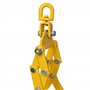 Wiltec Grappin forestier pour Troncs – Ouverture max. 600 mm – Force max. 800 kg – Outil pince de levage avec 4 Mandrins de serr