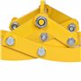 Wiltec Grappin forestier pour Troncs – Ouverture max. 600 mm – Force max. 800 kg – Outil pince de levage avec 4 Mandrins de serr