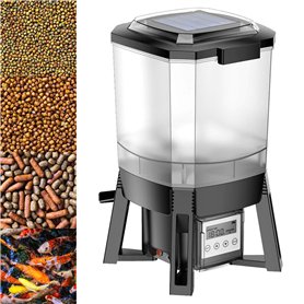 WilTec CFF-206 Distributeur Automatique Solaire Nourriture de Poissons programmable 1-6 Repas par Jour