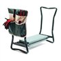 WilTec Tabouret de Jardinier 2 en 1 – 600 x 280 x 490 mm – Capacité 150 kg – en Fer et EVA – Agenouilloir de Jardinage Pliable a
