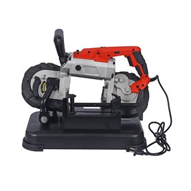 Wiltec Scie à ruban 1100W Support amovible Largeur Coupe 127 mm Usage mobile Métaux Bois 0