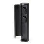 Wiltec Borne de jardin avec 2 Prises de courant – pour l’extérieur – en Aluminium – IP44 – Éclairage d’extérieur Pilier Potelet