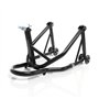 XPOtool Bloque Roue de Moto pour Pneu Avant – sous Té de Fourche – Colonne de Direction 5 Adaptateurs 13-18 mm – en Acier – Béqu