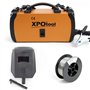 XPOtool Poste de soudage MIG100 Inverter FCAW – sans gaz, avec Dévidoir Fil fourré – Flux et IGBT – Soudure
