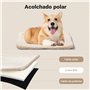 Fudajo Caisse de Transport Grise Pliable pour Animaux domestiques, M (60x42x44cm) Poignée Couverture
