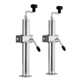 XPOtool 2 Béquilles de Support – 130 x 90 x 660 mm – capacité 2000 kg – Réglables en Hauteur 400-660 mm – avec 2 Colliers Ø 48 m