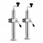 XPOtool 2 Béquilles de Support – 130 x 90 x 660 mm – capacité 2000 kg – Réglables en Hauteur 400-660 mm – avec 2 Colliers Ø 48 m
