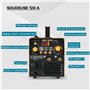 XPOtool Poste à souder numérique IGBT 120A pour MIG, SAEE/MMA, Flux/Fil fourré et soudage TIG FCAW