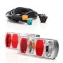 XPOtool Kit Feux arrière 2 pièces ET Câble 7 Broches de 5 m avec 2 connecteurs 5 Broches – 223 x 101 x 53 mm – Connexion d’Embou