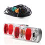 XPOtool Kit Feux arrière 2 pièces ET Câble 13 Broches de 5 m avec 2 connecteurs 5 Broches – 223 x 101 x 53 mm – Connexion d’Embo