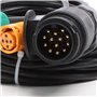 XPOtool Kit Feux arrière 2 pièces ET Câble 13 Broches de 5 m avec 2 connecteurs 5 Broches – 223 x 101 x 53 mm – Connexion d’Embo