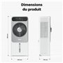 Wiltec Refroidisseur mobile à eau «Air Cooler» – Rafraîchisseur d’air Réservoir 5l 28W Télécommande