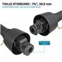 WilTec Arbre Transmission T4 Cardan 850-935mm 460Nm 540tr/min 40kW (55CV), 2X 1 3/8" 6 Dents Prise Force