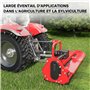 WilTec Arbre Transmission T4 Cardan 850-935mm 460Nm 540tr/min 40kW (55CV), 2X 1 3/8" 6 Dents Prise Force