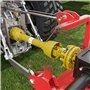 WilTec Embrayage Cardan 6 Dents Raccord Arbre de Transmission 1 3/8" Filet Femelle Mâle 1200Nm Max. Jaune