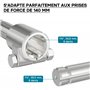 WilTec Manchon Prise de Force Cardan 140mm Logement pour Arbre cannelé 1 3/8" 6D Sortie 1 1/8" 6D Tracteur
