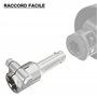 WilTec Manchon Prise de Force Cardan 140mm Logement pour Arbre cannelé 1 3/8" 6D Sortie 1 1/8" 6D Tracteur