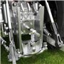 WilTec Manchon Prise de Force Cardan 140mm Logement pour Arbre cannelé 1 3/8" 6D Sortie 1 1/8" 6D Tracteur