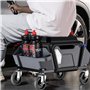 WilTec Tabouret de mécanicien 53 x 38 x 38 cm Noir Bleu Servante d’Atelier Mobile sur Roulette Plateau Outils Inclus Rangement G