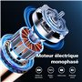 Wiltec Moteur électrique asynchrone monophasé à induction – 0,37 kW (0,5 CV) – 1400 tr/min – 230 V – 4 pôles – Boîtier en alumin