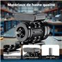 Wiltec Moteur électrique asynchrone monophasé à induction – 0,37 kW (0,5 CV) – 1400 tr/min – 230 V – 4 pôles – Boîtier en alumin