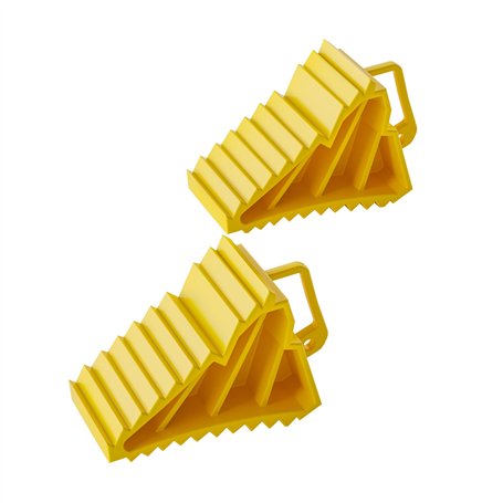 Wiltec Cales de roue robustes en PE-HD