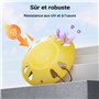 WilTec Cale de Roue Ronde pour Roue Jockey 305 x 305 x 46 mm, Cale pour remorque avec Cordon, Camping-Car, diamètre Max. de 150 