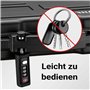 Wiltec Serrure à combinaison pour mallette pour armes – malette certifiée TSA - avec Arceau – en Acier trempé – 3 mollettes régl