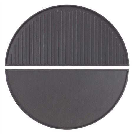 Wiltec Set 2x Plaque de gril BBQ semi-circulaire – 46