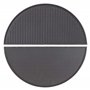 Wiltec Set 2x Plaque de gril BBQ semi-circulaire – 46