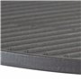 Wiltec Set 2x Plaque de gril BBQ semi-circulaire – 46,7 x 22,8 x 1,5 cm – en Fonte – Barbecue Charbon de bois ou à gaz – Grillad