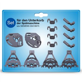 Kit de rangement de rechange pour panier inférieur Siemens 00418675 418675