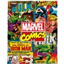 Grande couverture Marvel Comics 130 x 170 cm - Couverture polaire douce - Couverture de canapé - Couverture polaire douce - Comi