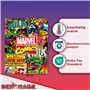 Grande couverture Marvel Comics 130 x 170 cm - Couverture polaire douce - Couverture de canapé - Couverture polaire douce - Comi