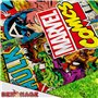 Grande couverture Marvel Comics 130 x 170 cm - Couverture polaire douce - Couverture de canapé - Couverture polaire douce - Comi