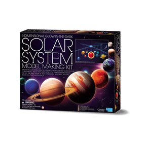 Système solaire lumineux 3D – Kit de construction à suspendre – avec couleur lumineuse