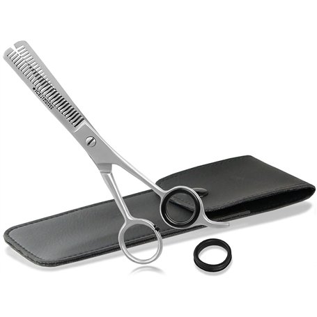 Ciseaux à effiler Qualité supérieure Ciseaux à cheveux avec étui Ciseaux de coiffeur pour éclaircir les cheveux Ciseaux d'effila
