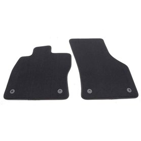 Lot de 2 tapis de sol en velours pour VW Arteon (& Shooting Brake) - Avec système de fixation à clic d'origine - Noir