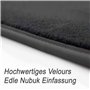 Lot de 2 tapis de sol en velours pour VW Arteon (& Shooting Brake) - Avec système de fixation à clic d'origine - Noir