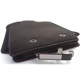 Lot de 4 tapis de sol en velours spécialement conçus pour Ford Ranger (2012>2023) - Noir - Résistant aux intempéries et à l'usur