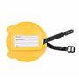 Lot de 2 étiquettes de bagage en PVC avec nom et adresses Smiley V1
