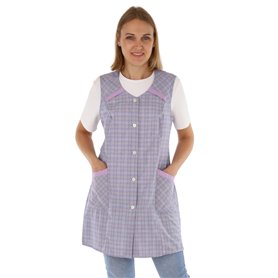Tablier court sans manches pour femme - En polyester et coton coloré - Pour femme - Multicolore - 50
