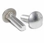 Lot de 10 vis de carrosserie M5 x 20 avec collet carré DIN 603 A2 en acier inoxydable