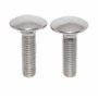 Lot de 10 vis de carrosserie M5 x 20 avec collet carré DIN 603 A2 en acier inoxydable