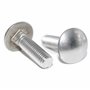 Lot de 10 vis de carrosserie M5 x 20 avec collet carré DIN 603 A2 en acier inoxydable
