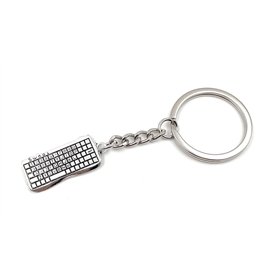 Onwomania Porte-clés Clavier Calculatrice Pendentif En Métal Argenté