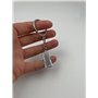 Onwomania Porte-clés Clavier Calculatrice Pendentif En Métal Argenté